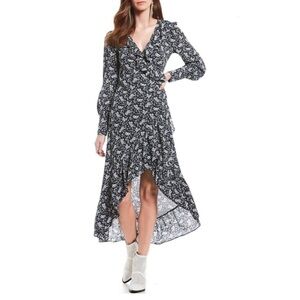 Chelsea & Violet Navy floral print dress